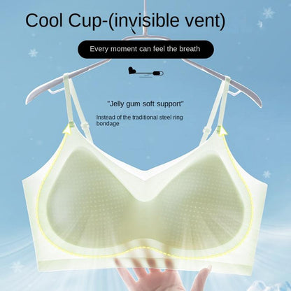 Lightweight Bra ,Ice Silk Material with Strapless Design