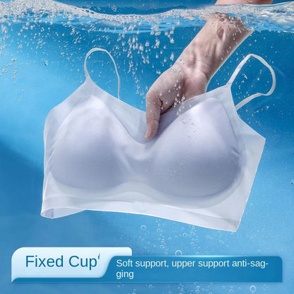 Lightweight Bra ,Ice Silk Material with Strapless Design