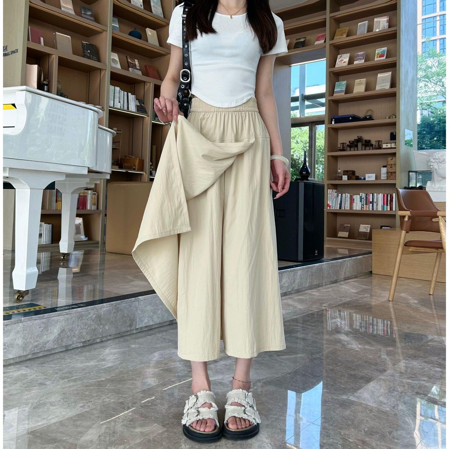 New Cool -Leg Pants High Waist Pants