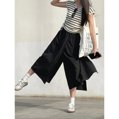 New Cool -Leg Pants High Waist Pants