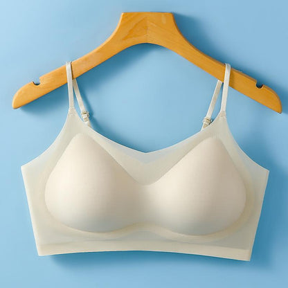 Lightweight Bra ,Ice Silk Material with Strapless Design