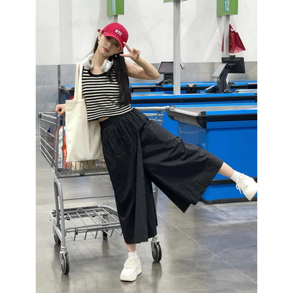 New Cool -Leg Pants High Waist Pants